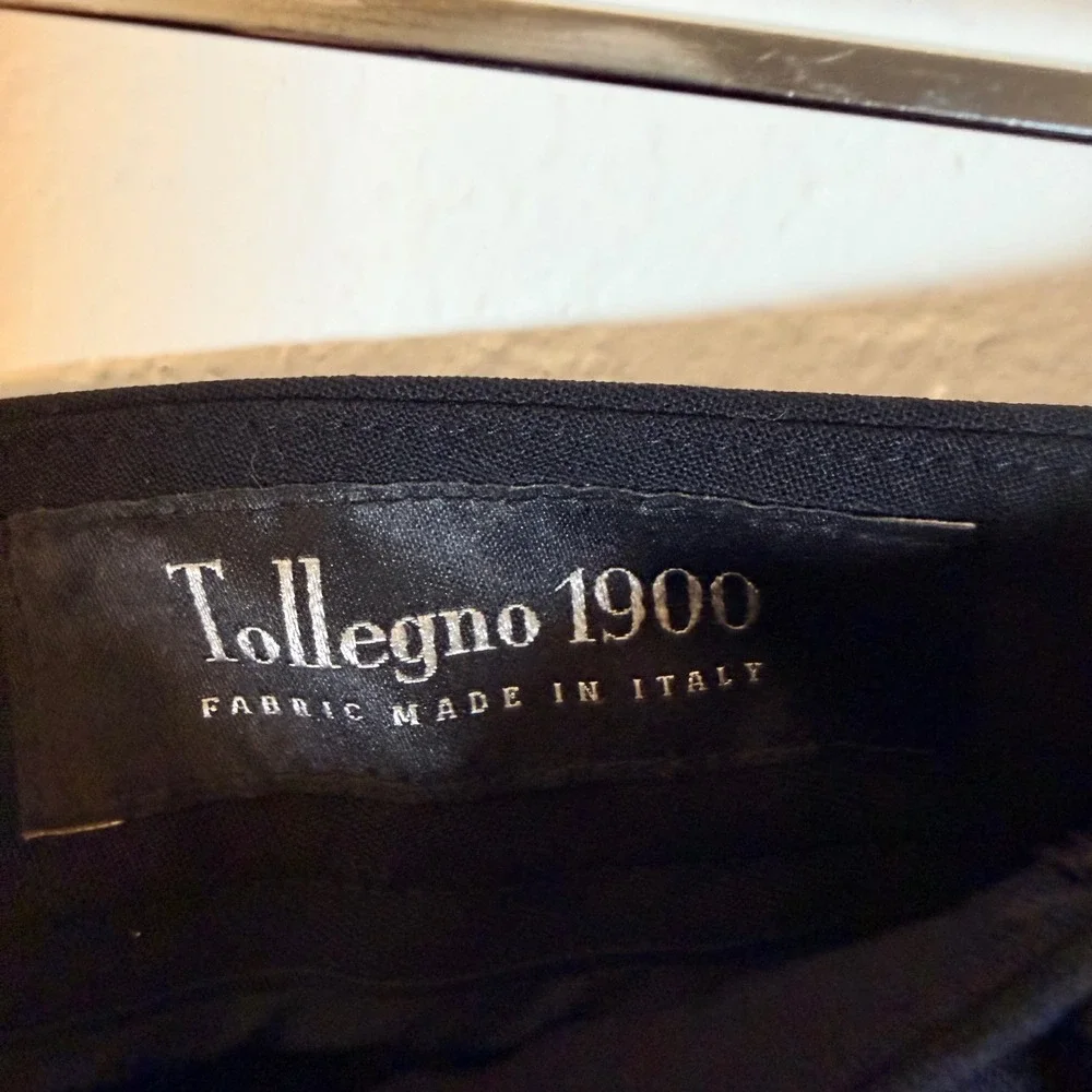 Brooks Brothers Caroline Fit Black Wool Tollegno 1900 Italian Pants 4 Luxury‎